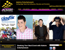 Tablet Screenshot of admireentertainment.com